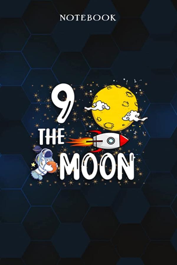 The Moon Kid9th Birthday Gift for 9 Lined Notebook 2013 9th Birthday..