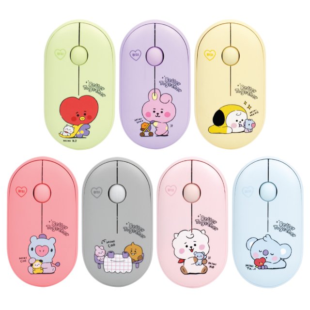 ROYCHE BT21 리틀버디 베이비 무선 블루투스 마우스 (쿠키)_이미지