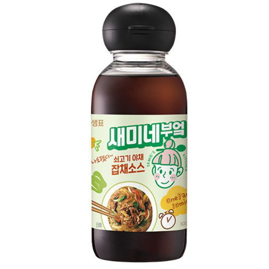 샘표식품 새미네부엌 쇠고기 야채 잡채소스 300ml (1개)_이미지