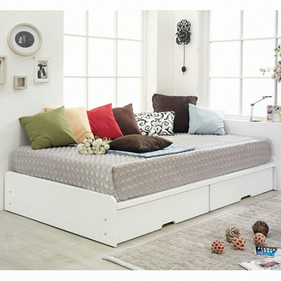 동서가구 799 미라클 큰서랍형 침대 SS (라텍스탑포켓존스프링)_이미지