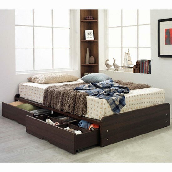 동서가구 799 미라클 큰서랍형 침대 SS (라텍스탑포켓존스프링)_이미지