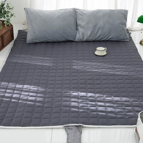스코홈 겨울엔 순면 40수 틔윌 누빔 어반차콜 전기 온수매트 커버 (퀸, 150x200cm)_이미지