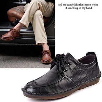 남성 캐주얼 끈포인트 단화 소가죽 구두 KB-뉴80012 32682794