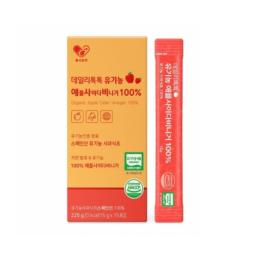 데일리톡톡 유기농 애플사이다비니거 225g(15gx15포)