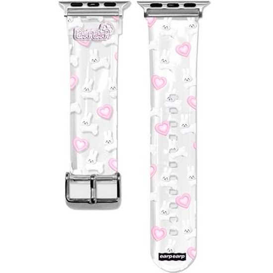 어프어프 애플워치 스트랩 HOPPING WHITE POPO (38mm/40mm/41mm)