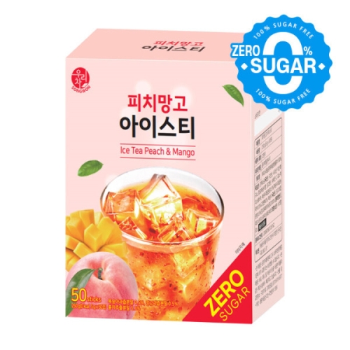 송원식품 우리차 제로슈가 피치망고 아이스티 50개입 [1개]