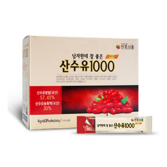 천호엔케어 산수유1000 프리미엄 4g 60포 (4개)