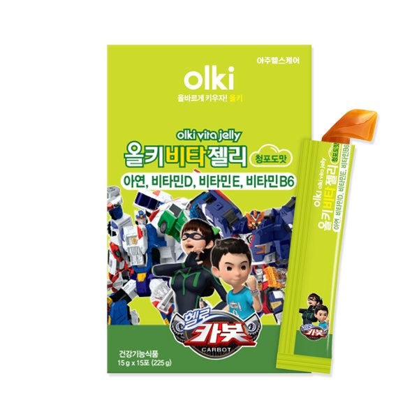 올키 비타젤리 청포도맛 15포