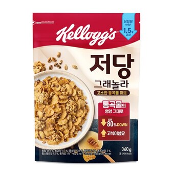 켈로그 저당 <b>그래놀라</b> 고소한 통곡물 파로 360g