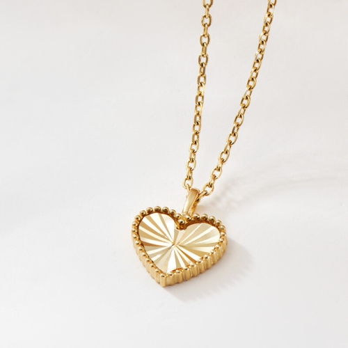 비앤비골드 14K 로렛트 컷팅 하트 펜던트 JAP41859