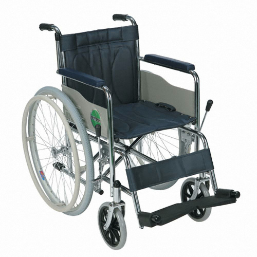 대세엠케어 스틸병원형 휠체어 PARTNER P1001-2