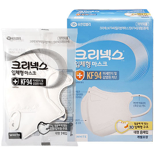 유한킴벌리 크리넥스 라이트핏 KF94 대형 (20매)_이미지