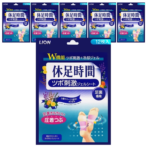 CJ라이온 휴족시간 지압자극 12매 (6개)
