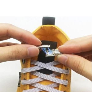 [불명] 자석신발끈 구두 탄성 운동화 실리콘 자석 고리 버클 그레이 BL10536