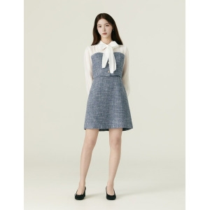 이랜드 로엠 우븐매칭 트위드 미니원피스 RMOWF49S12 431941
