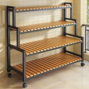 [불명] 베란다 진열장 다육이 화분선반 간편삼층