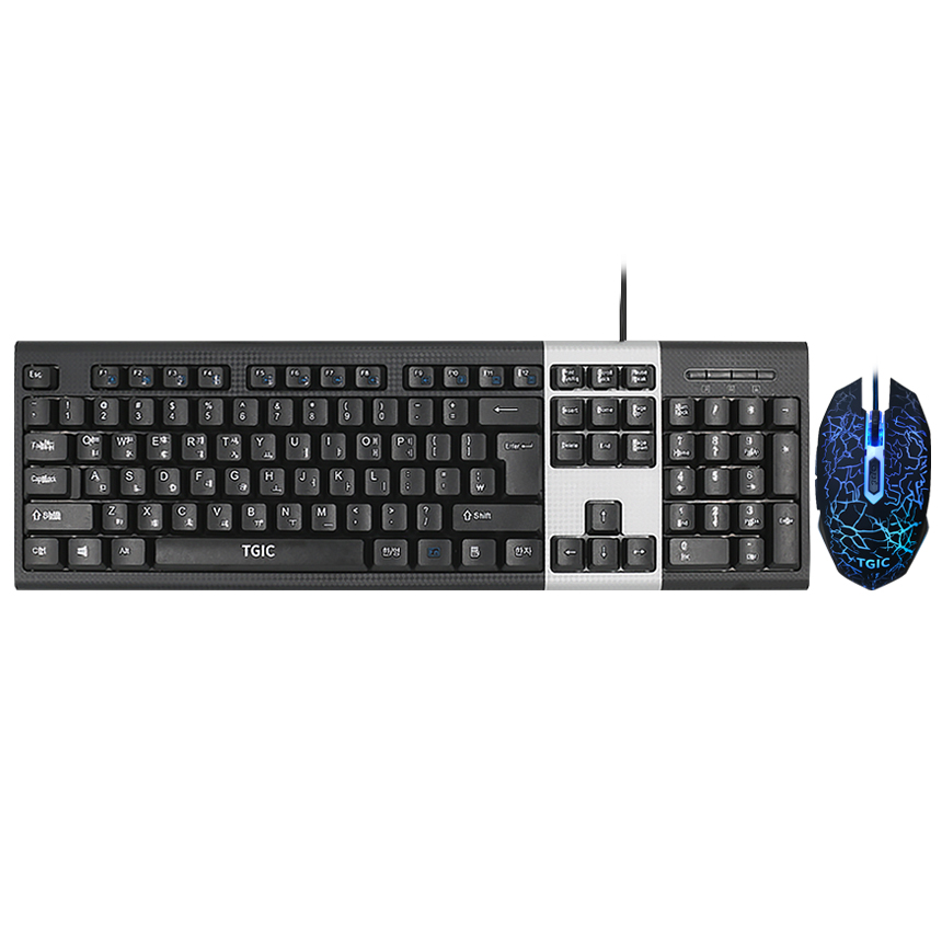 TGC-K2200V + GM3 유선 키보드 마우스 세트