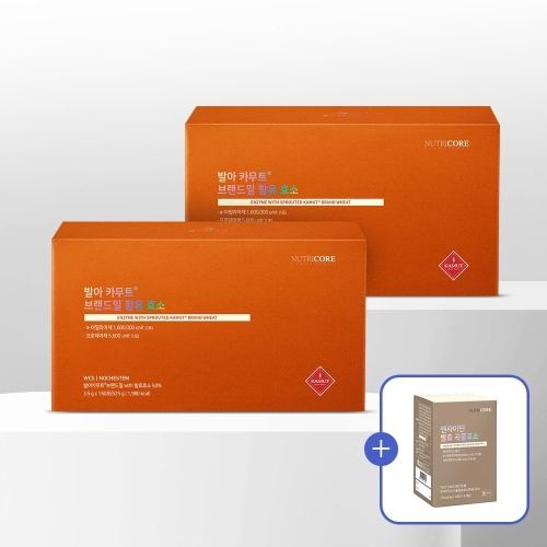 뉴트리코어 발아 카무트 브랜드밀 함유 효소 3.5g 30포 (10개)_이미지