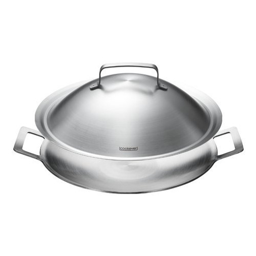 동남코리아 쿡에버 IH 통3중 스텐 그리들 + 커버 (36cm)_이미지