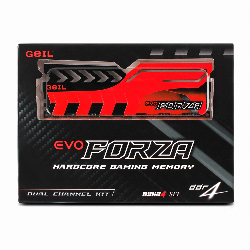 GeIL DDR4-3200 CL16 EVO FORZA 레드 패키지 (16GB(8Gx2))_이미지