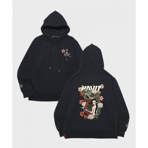아티스트웨어 ATW X 해빗 조선드래곤 후드티 BK 1941733_이미지