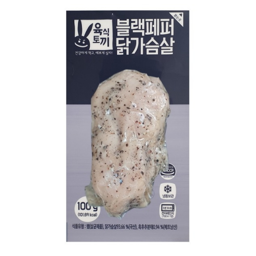 허스델리 육식토끼 블랙페퍼 닭가슴살 100g (100개)_이미지