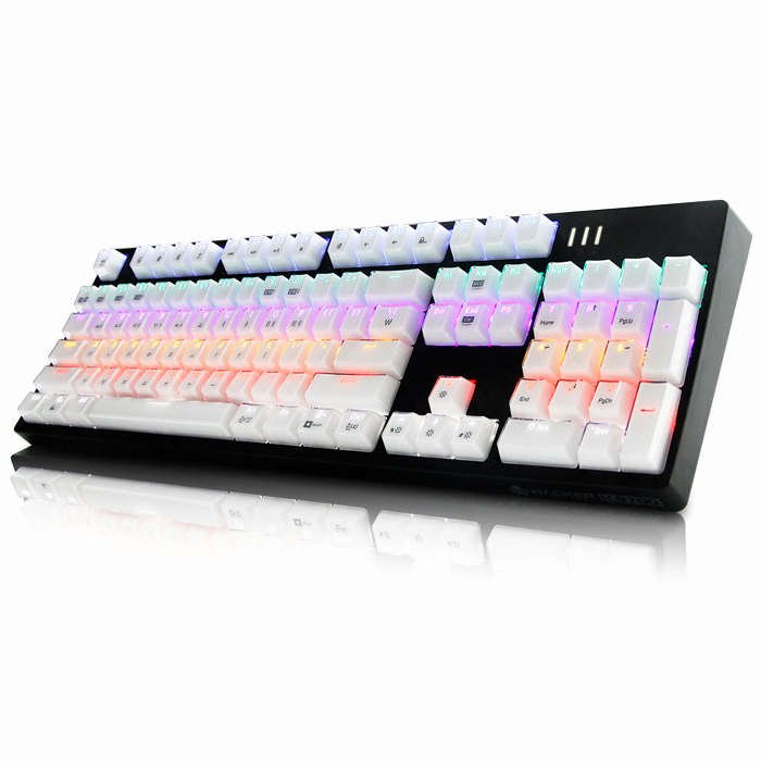 앱코 HACKER K8700 카일 광축 완전방수 크리스탈 키캡 (블랙, 클릭)_이미지