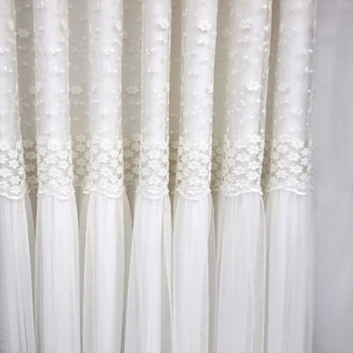 지나송 아리아 웨딩 스타일 암막 이중 커튼세트 (2장, 310x230cm)_이미지