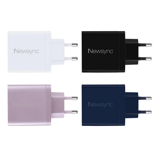 비트엠 Newsync PD PPS 65W 3포트 GaN 충전기 PD65WC2A1_이미지