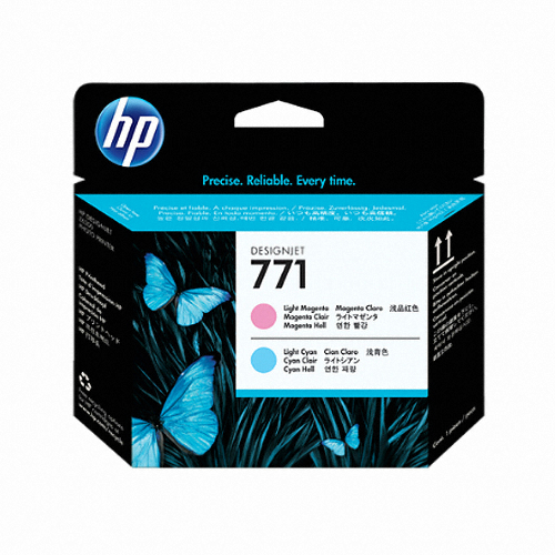 HP 정품 771 (CE019A) 밝은빨강 + 밝은파랑 헤드이미지입니다. 누르면 해당 게시물로 새창이동합니다.