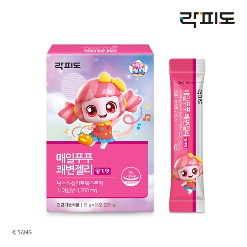 락피도 매일푸푸 쾌변젤리 15g 15포 (1개)_이미지