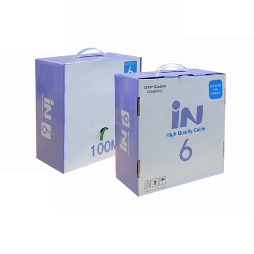 인네트워크 IN-6UTP100 CAT. 6 UTP 랜케이블 박스 (그린, 100m)_이미지