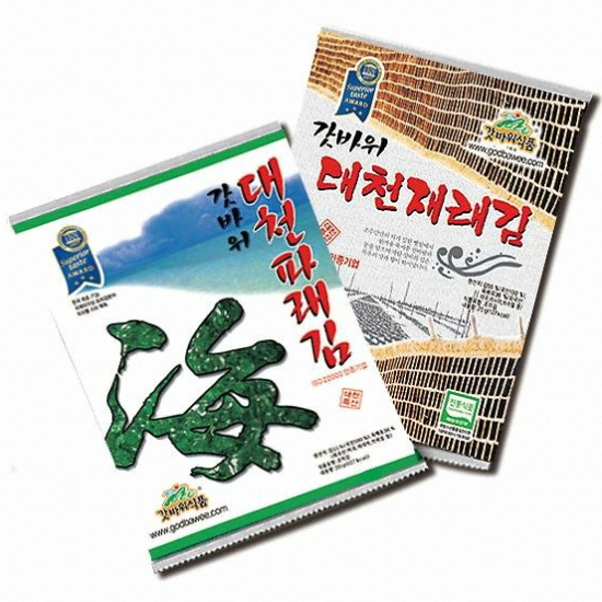 갓바위식품 재래김 20g x 10개+파래김 20g x 10개이미지입니다. 누르면 해당 게시물로 새창이동합니다.
