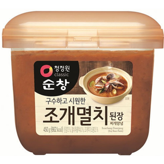 대상 청정원 순창 조개멸치 찌개된장 450g (12개)