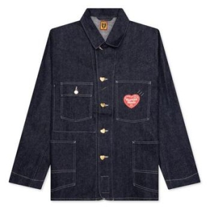 HUM 휴먼메이드 AN MADE DENIM COVERALL JACKET RIGID HM28JK001 IN 데님 커버올 자켓