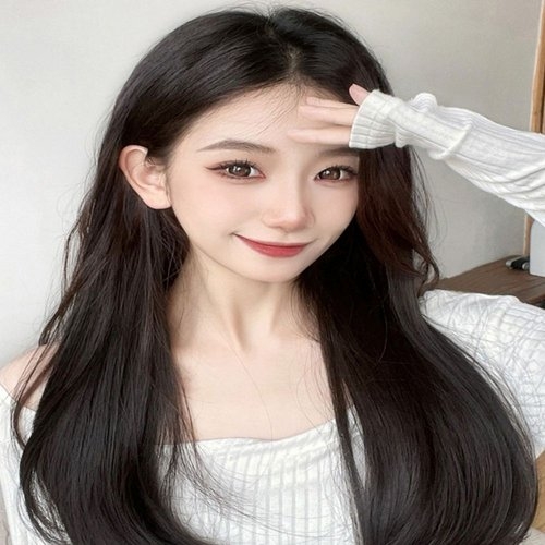  기타 여자 롱 스트레이트 U자형 헤어피스 반가발 부분가발_WE21F34 45cm 진갈색