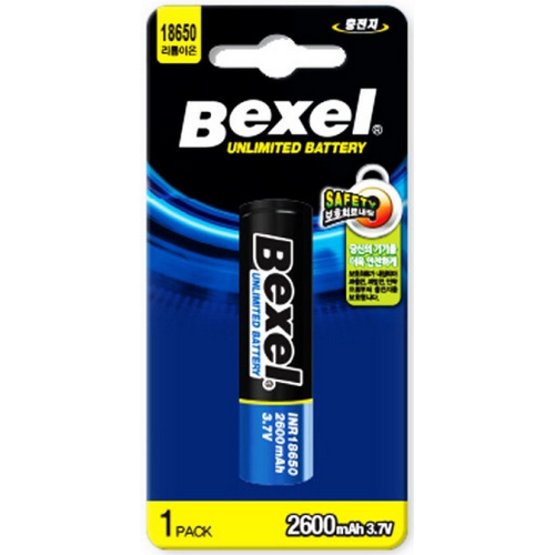 벡셀 리튬이온 18650 2600mAh (1개)_이미지