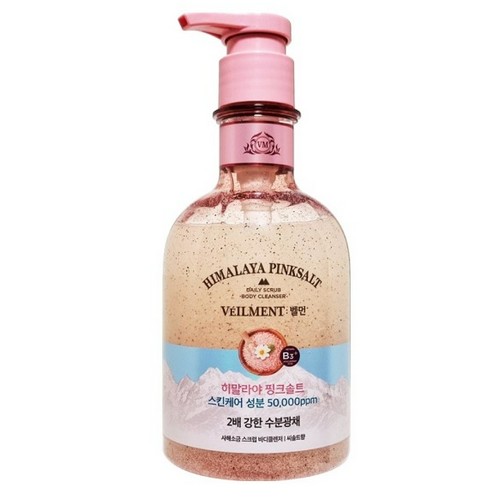 벨먼 내추럴 스파 수분광채 스크럽 바디워시 히말라야핑크솔트 400ml