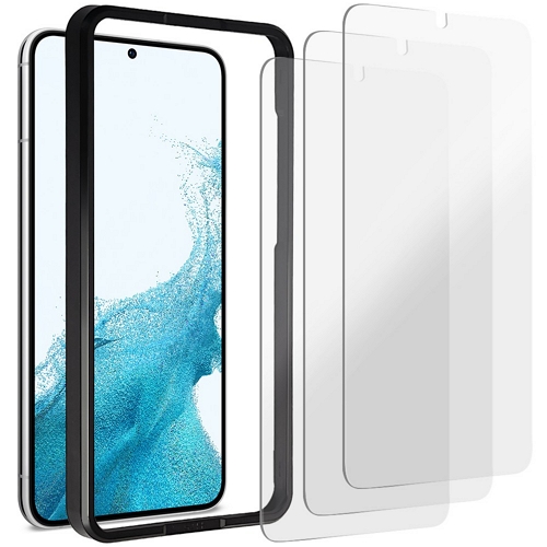 갤럭시S22 플러스 원스텝 싹부쳐 가이드 프레임 강화유리 보호필름