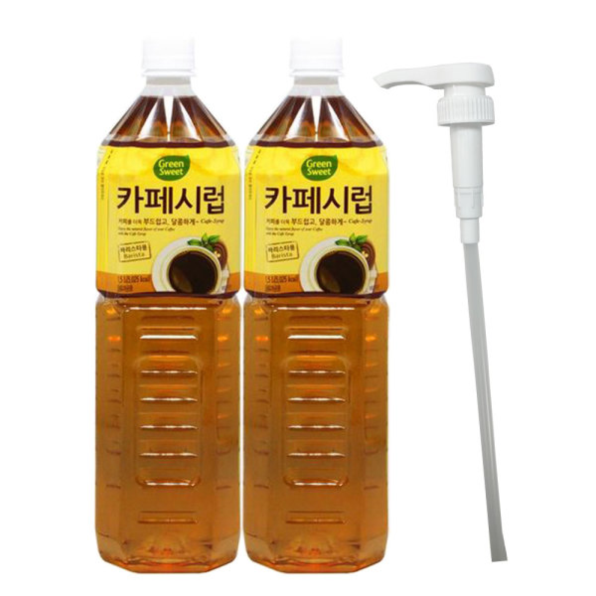 대상 청정원 카페 시럽 1.5L x 2개+펌프 1개 (1개)