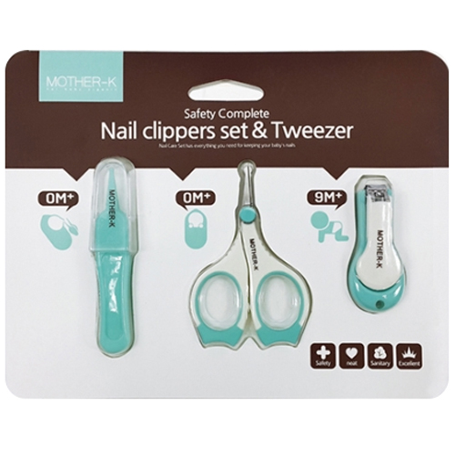 마더케이 신생아 손톱가위 핀셋 3종세트_이미지