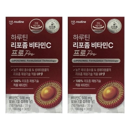 하루틴 리포좀 비타민C 프로 1100mg 30정 (2개)_이미지