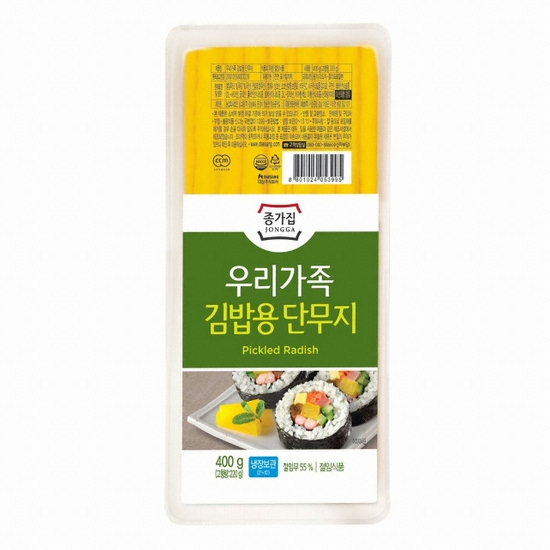 우리가족 김밥용 단무지 400g