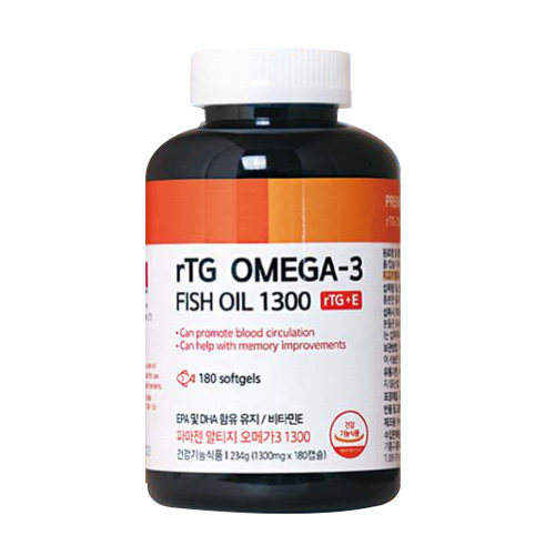 파마젠 rTG 알티지 오메가3 1300mg 180캡슐이미지입니다. 누르면 해당 게시물로 새창이동합니다.