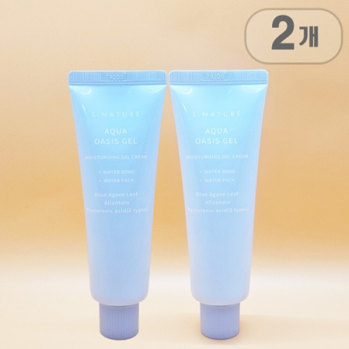 바이오코스메틱 에스네이처 아쿠아 오아시스 수분 젤크림 80ml (2개)