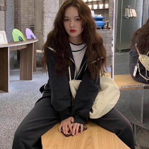 오노마 ONM 절개 후드 집업 트레이닝 셋업 여성 한줄 포인트 S11883958_이미지