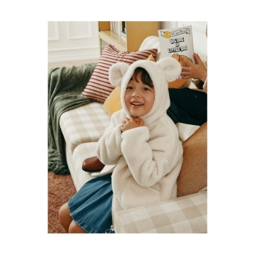 빈폴 키즈 KIDS 부클자수 토끼 빙키 스웨트 셔츠 아이보리 BI5X41U030 BI5X41U0_이미지