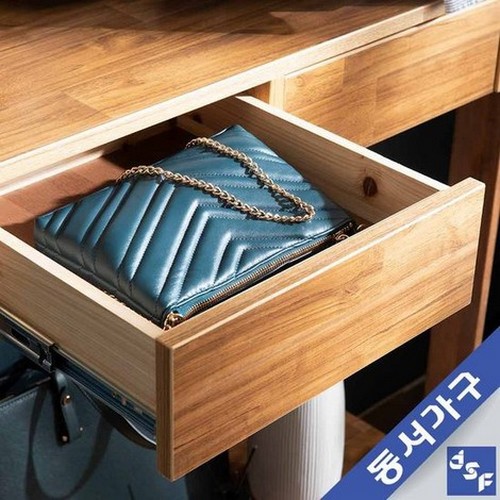 동서가구 세이 원목 드레스룸 옷장 2단서랍형 (80cm)_이미지