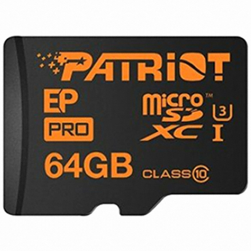 PATRIOT micro SDXC CLASS10 UHS-I U3 EP PRO (64GB)