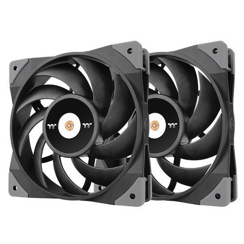 써멀테이크 TOUGHFAN 12 라디에이터 팬 (2팩, 블랙)_이미지